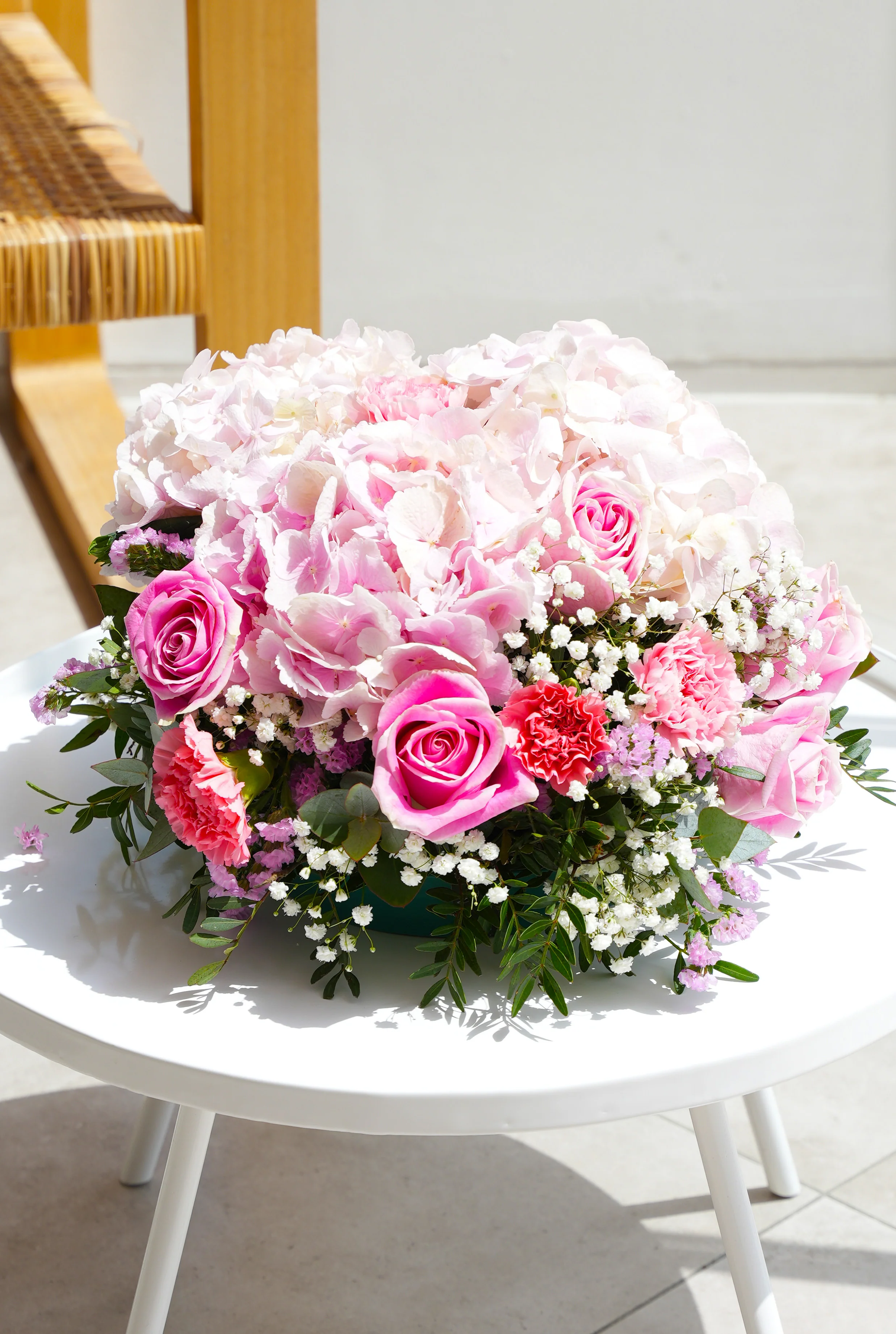Pretty Pink Funeral Posy Pad - Image 13